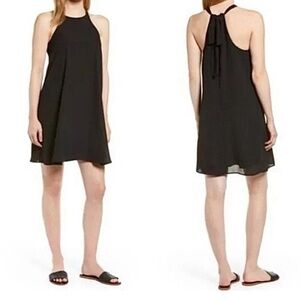 Gibson Naples Swing Halter Dress Small HI SUGARPLUM! Collab NEW Quiet Luxury